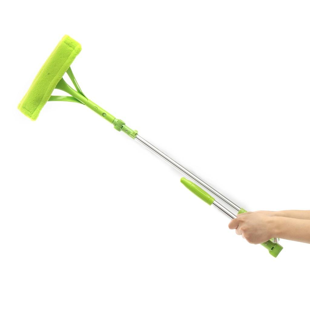 196cm Safe Telescopic High-Rise Window Cleaning Brush Flexible Rotation Glass Cleaner Windows Dust Brush
