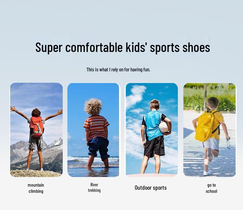 Bobodou 2025 Boys' Non-slip Casual Soft Sole Shoes - Spring/Autumn Versatile Breathable Children's Sneakers