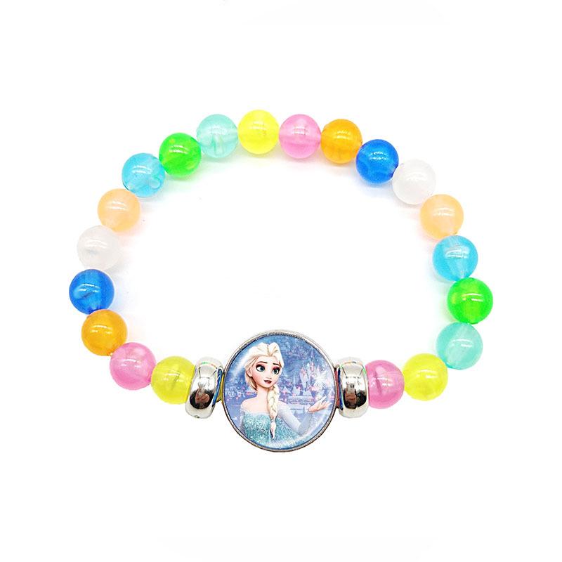 Frozen Princess Elsa Rainbow Beaded Retractable Children's Bracelet