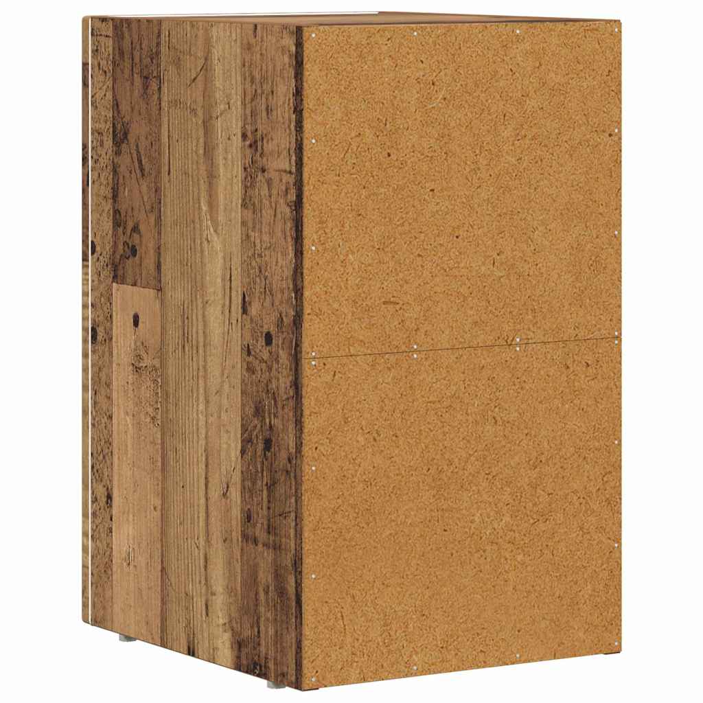 Nightstand Reclaimed Wood Look 11.6 x 13.2 x 19.7 in (L x W x H) Engineered Wood