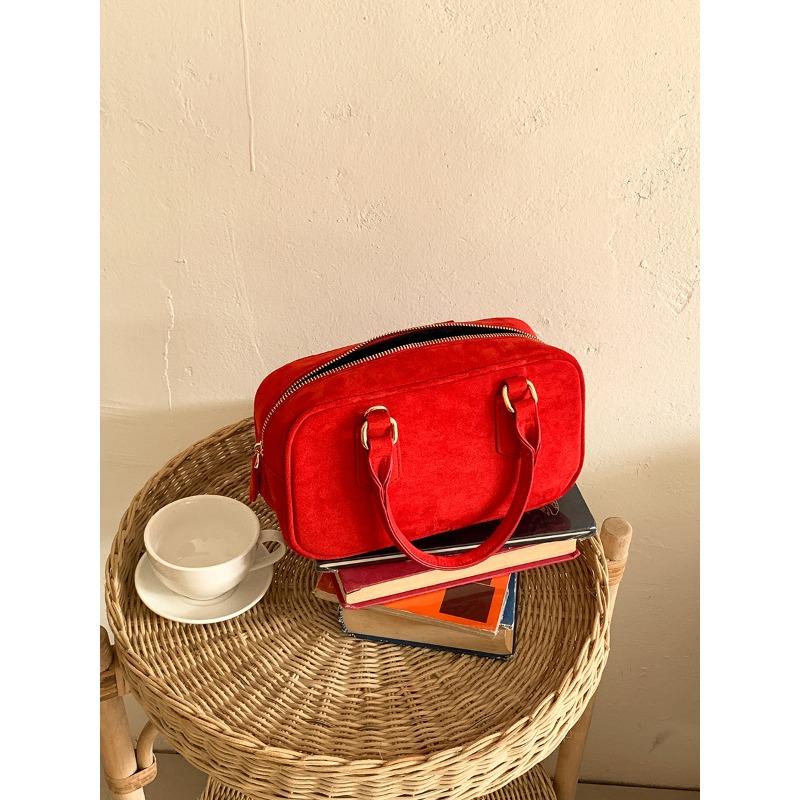 

Осенне-зимняя сумка-мессенджер для мобильного телефона, женская сумка на молнии, модная новая маленькая квадратная сумка на плечо, модная ретро замшевая сумка красный