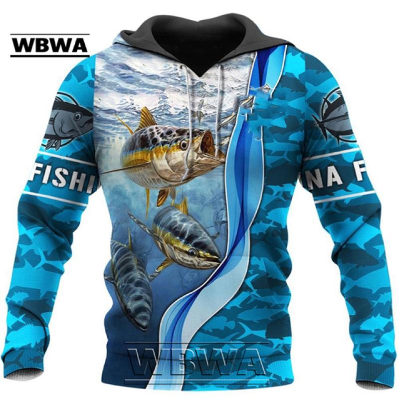Fishing Love Mahi Mahi Fish 3D Plná velikost tisku Mikina s kapucí Muž Ženy Harajuku Outwear mikina na zip svetr Unisex