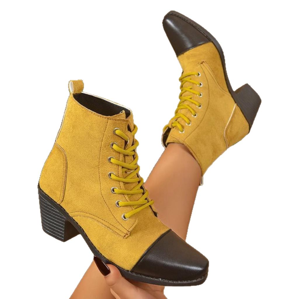 Retro round head belt buckle single shoes new British style small leather shoes flat thick heels