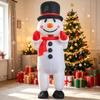 Inflatable Snowman Costume Christmas Party Adult Cartoon Character Outfit Fun Holiday Prop
