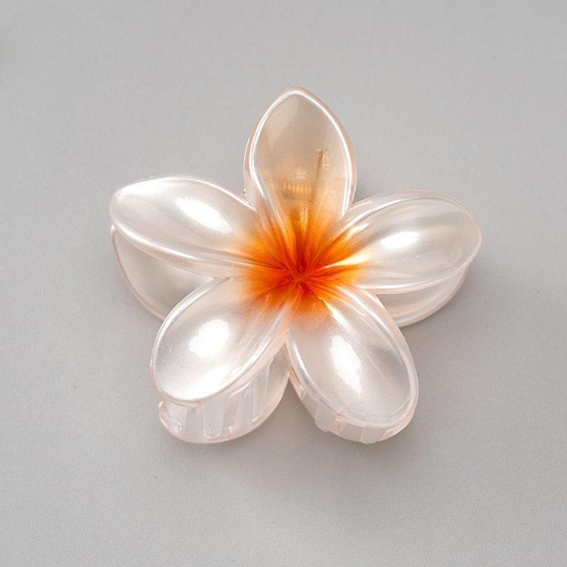 8CM Acrylic Fashion Hair Claws Headwear Accessories Gradient Flower Hair Clip Women Large Flower Hair Claws Crab Clamp Barrettes