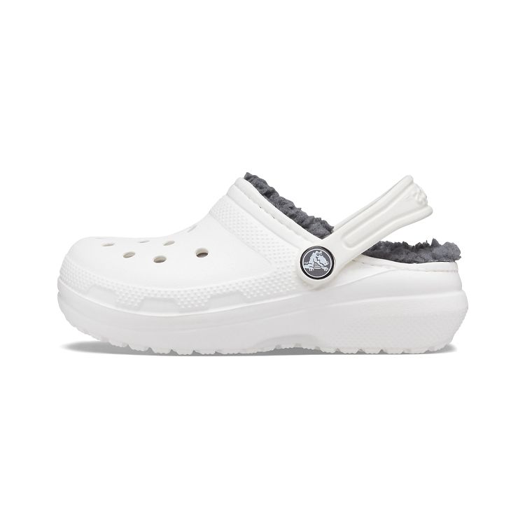 Crocs Classic Fuzzy Clogs Sandals Kids Sandals White 203506-10M