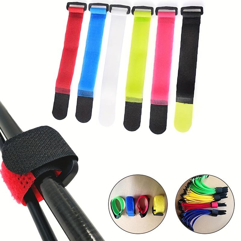 20pcs Reusable Hook and Loop Cable Ties | Anti-Slip Grip for Fishing Rods, Secure Straps for Cable Management and Organization