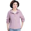 Mom's Stylish 2026 Korean-Style Windbreaker: Youthful Spring/Fall Jacket for Middle-Aged & Older Women