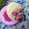 Fondant Chocolate Mold Lovely Sheep Silicone Mold Fondant Cake Decorating Tool Candle Soap Mold Easily to Clean