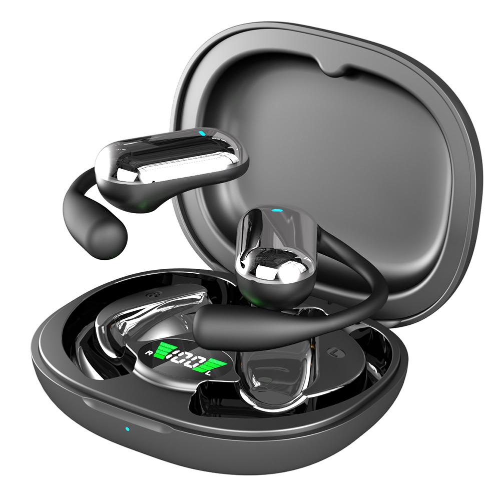 Bluetooth-kompatible 5.3 KI-Übersetzungs-Ohrhörer, Lang anhaltende Übersetzer-Kopfhörer, Offene Kopfhörer für Reisen und Business
