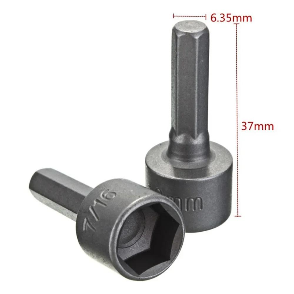 9/14Pcs Hex Socket Nut Driver Set Screwdriver Bits Tool Set 5mm to 12mm Socket Wrench for Mechanics and DIY