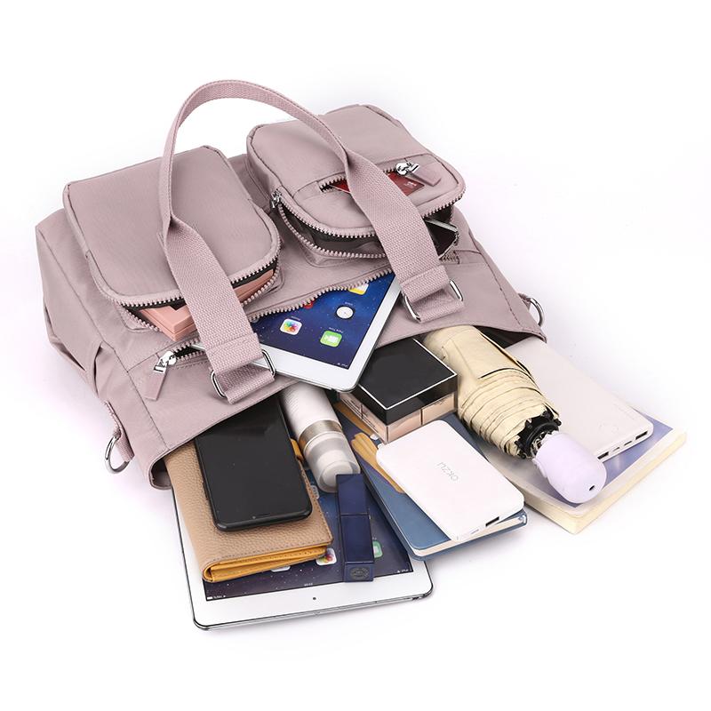 Nylon Fabric Women's Bag Large Capacity Shoulder Bag Multiple Pockets Casual Women's Bag