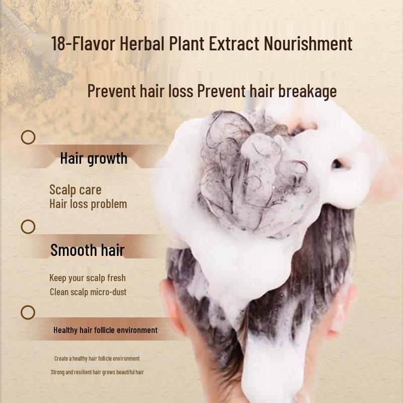 Yifu Plant Hair Wash Powder: Soapberry & He Shou Wu Shampoo Alternative