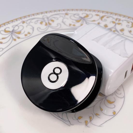 1/2/3/4/5Pcs Hair Claw Black 8 Ball Golf Club Hair Clip Women Updo Ponytail Holder