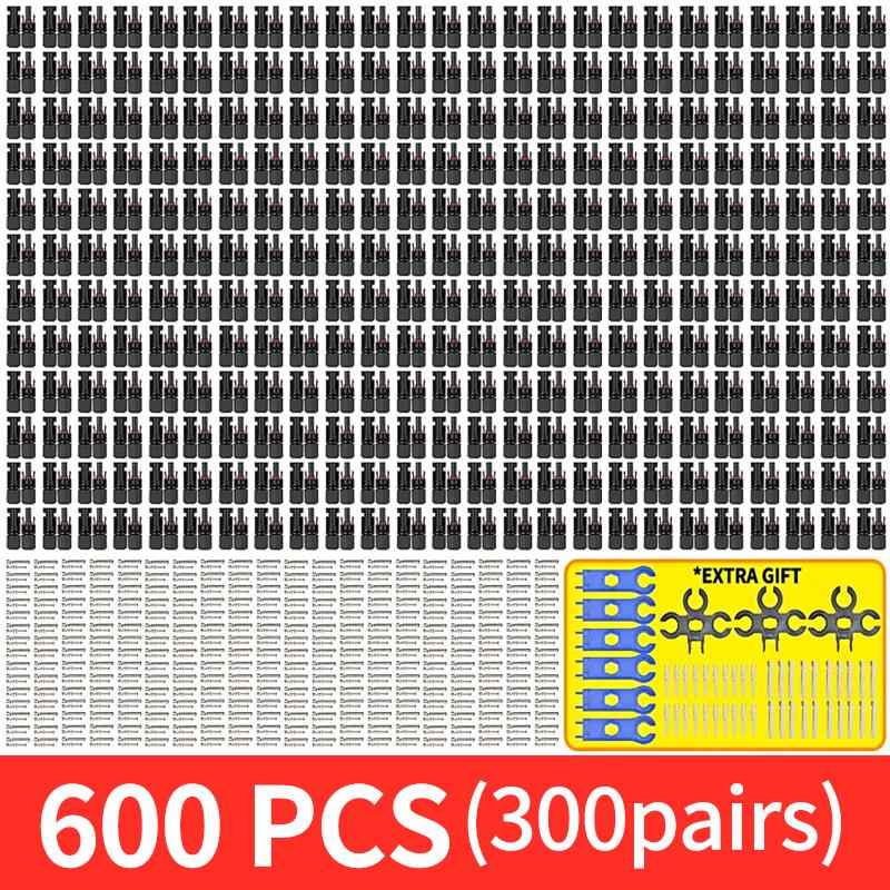 Free Shipping 400/200/100/10 Pcs Solar Connector PV Plug 1000V DC 30A  Connectors Kit for Photovoltaic PV/MC Cable 2.5/4/6mm²