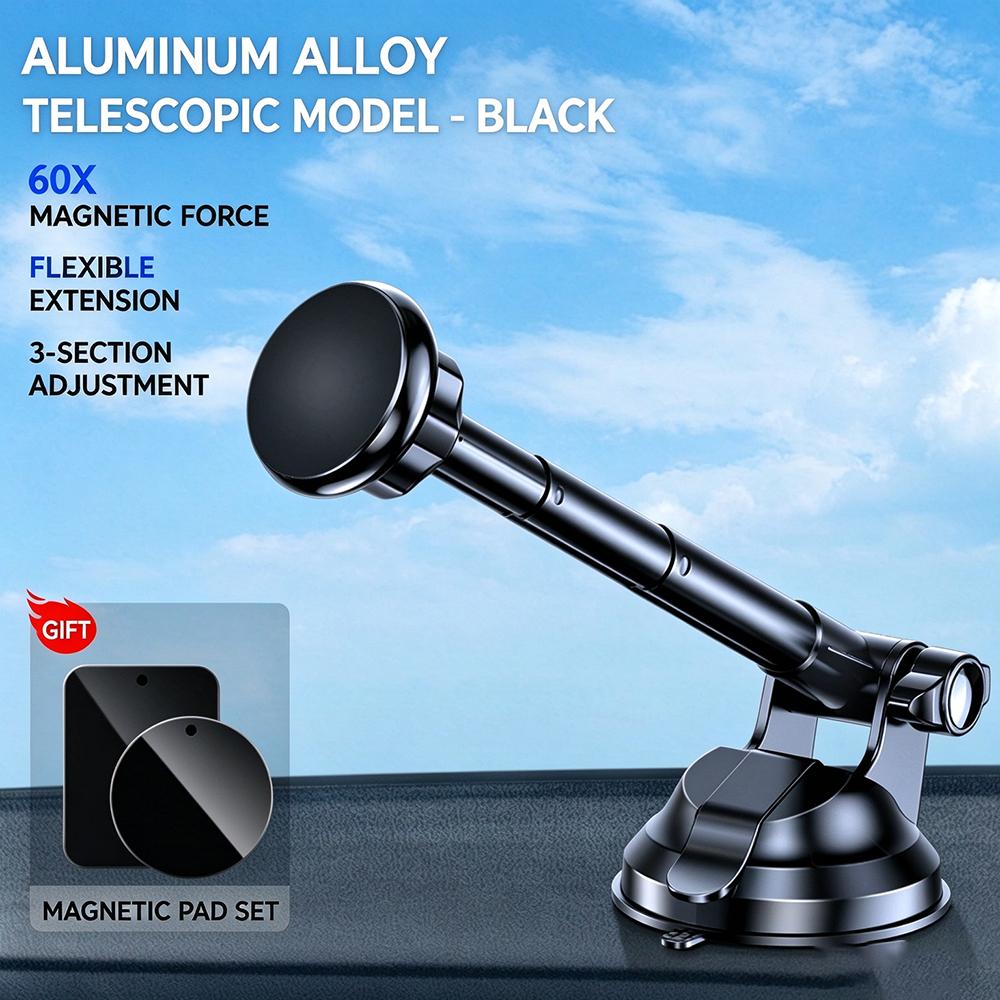 Magnetic Car Phone Holder Universal Suction Cup Mount 360 Rotation Dashboard Windshield Mobile Phone Stand for GPS Navigation