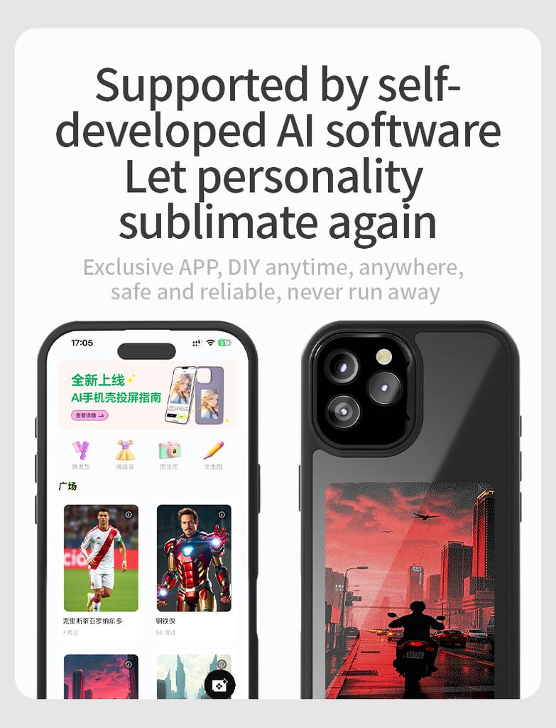 2025 Best Seller Year NFC Ink AI 3D Phone Case for Phone 12 13 14 15 16 Pro Max Enhanced Protection Shockproof Waterproof
