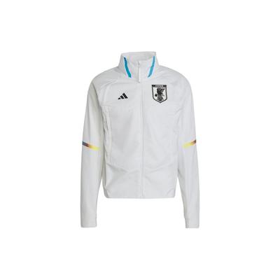 Striped Logo Print Long Sleeve Stand Collar Jacket Men Jacket White IC1577
