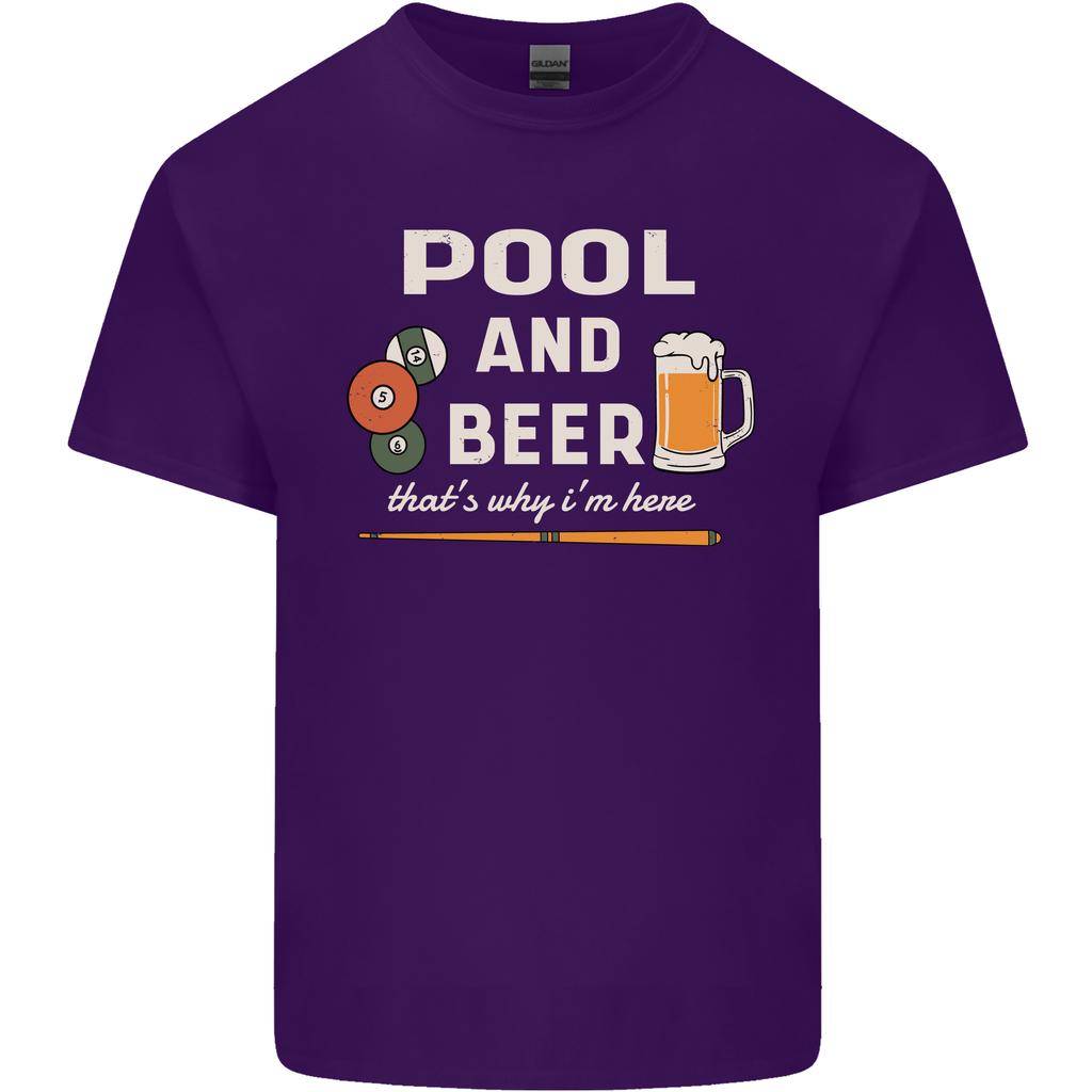 Pool and Beer Thats Why Im Here Unisexs Light Cotton TShirt
