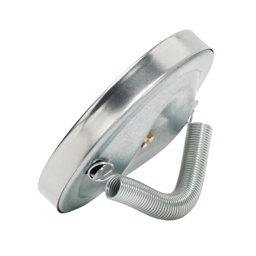 Hot Water Pipe Thermometer 0-120℃ Stainless Steel Clamp-on Tube Thermometer On Tube Heating Spring 63mm Metal Temperature Kit