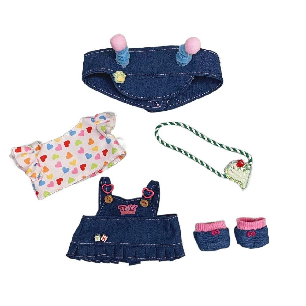 20cm Cotton Doll Doll Changing Clothes Hand-made Princess Skirt Suit  Birthday Gifts