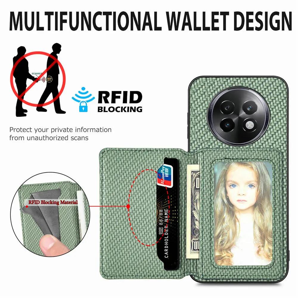 Realme 13 Pro Plus 5G RFID Leather Case Magnetic Card Back Panel for OPPO Realme 13 Plus Case Realme13 Pro+ Realmi 13 4G Fundas