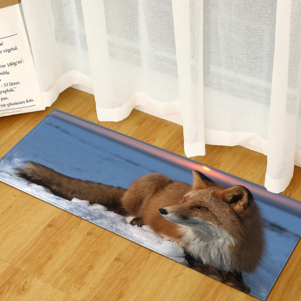 3D Digital Printing Animal Entrance Door Mat Kitchen Dirt-Resistant Long Bathroom Absorbent Floor Mat Living Room Non-Slip Carpet
