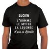 Men's T-shirt - Lucien l'Homme - Cotton - Short Sleeves - Round Neck
