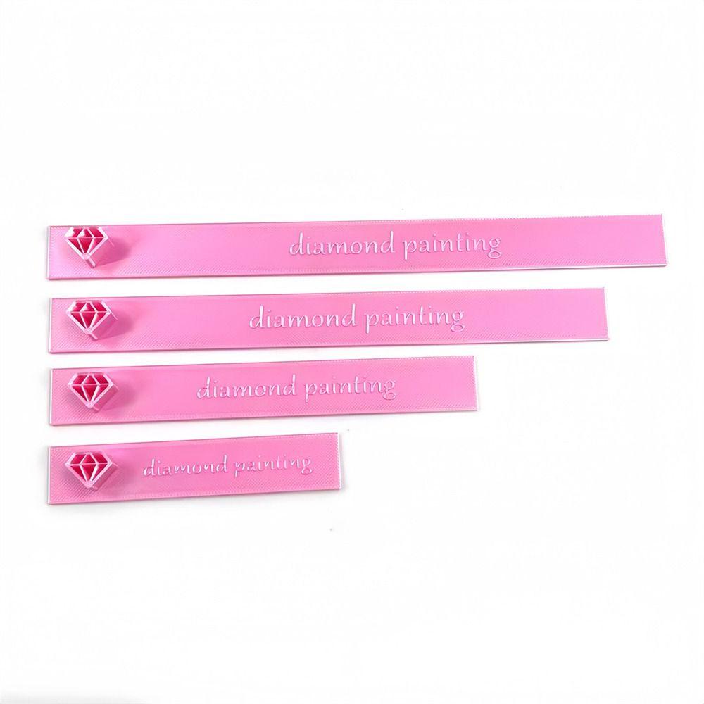 4Pcs Plastic Diamond Art Rulers Connectable Bead Alignment Guides New Diamond Painting Rulers