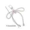 Luxury Sweet Shiny  Bow Keychain  Bowknot Keyring Bag Pendant Bags Key Hanging Decoration For Girls Gift