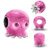 Lovely Copper Metal Little Rabbits&Pigs&Lizards&Octopuses&Bugs&Frogs Charm Bead Component Compatible With Brand Bracelet High Quality Fine Jewelry