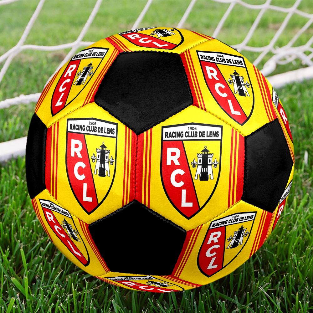 Racing Club De Lens Soccer Ball Colorful All Ages Machine Stitched PVC Competition Ready Durable High-Bounce.SIZE5