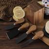 Household Cheese Knife Holder Gadget Butter Knife Stainless Steel Fruit Fork Magnetic Cheese Grater 5-piece Set Kitchen Utensils