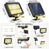 LED Outdoor Solar Powered Human Body Induction Lamp Split Type Courtyard Lamp Solar Charging Courtyard Garage Porch Lighting