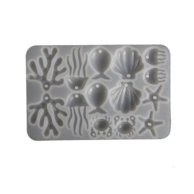 Moule à Bijoux en Silicone Thème Océanique Pour Pendentifs Boucles d'Oreilles Artisanales