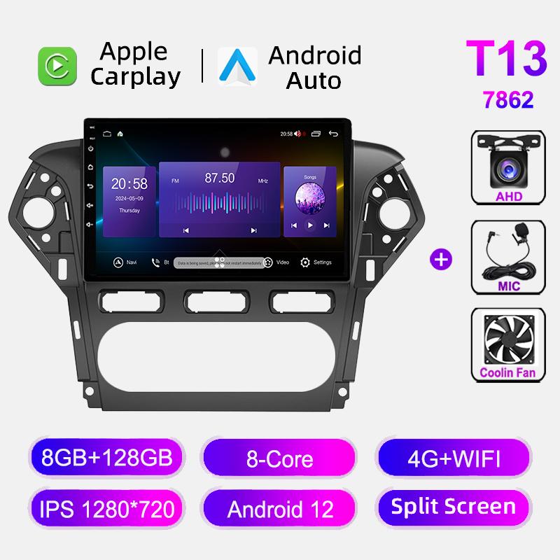 For Ford Mondeo 4 2011-2013 Car Radio GPS Navigation Android Auto Stereo Video Multimedia Player Carplay Head Unit Autoradio