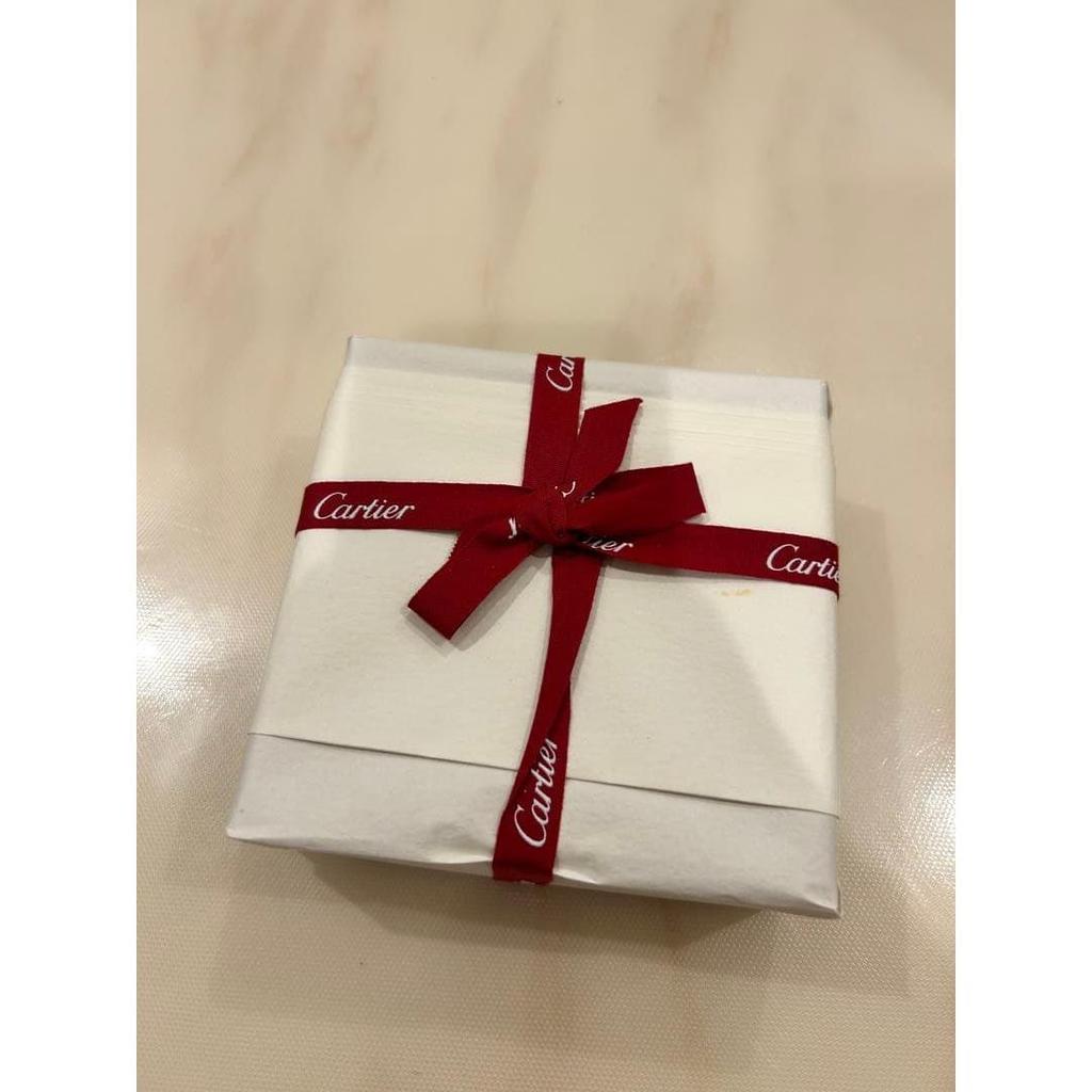 Used Cartier red leather jewelry box