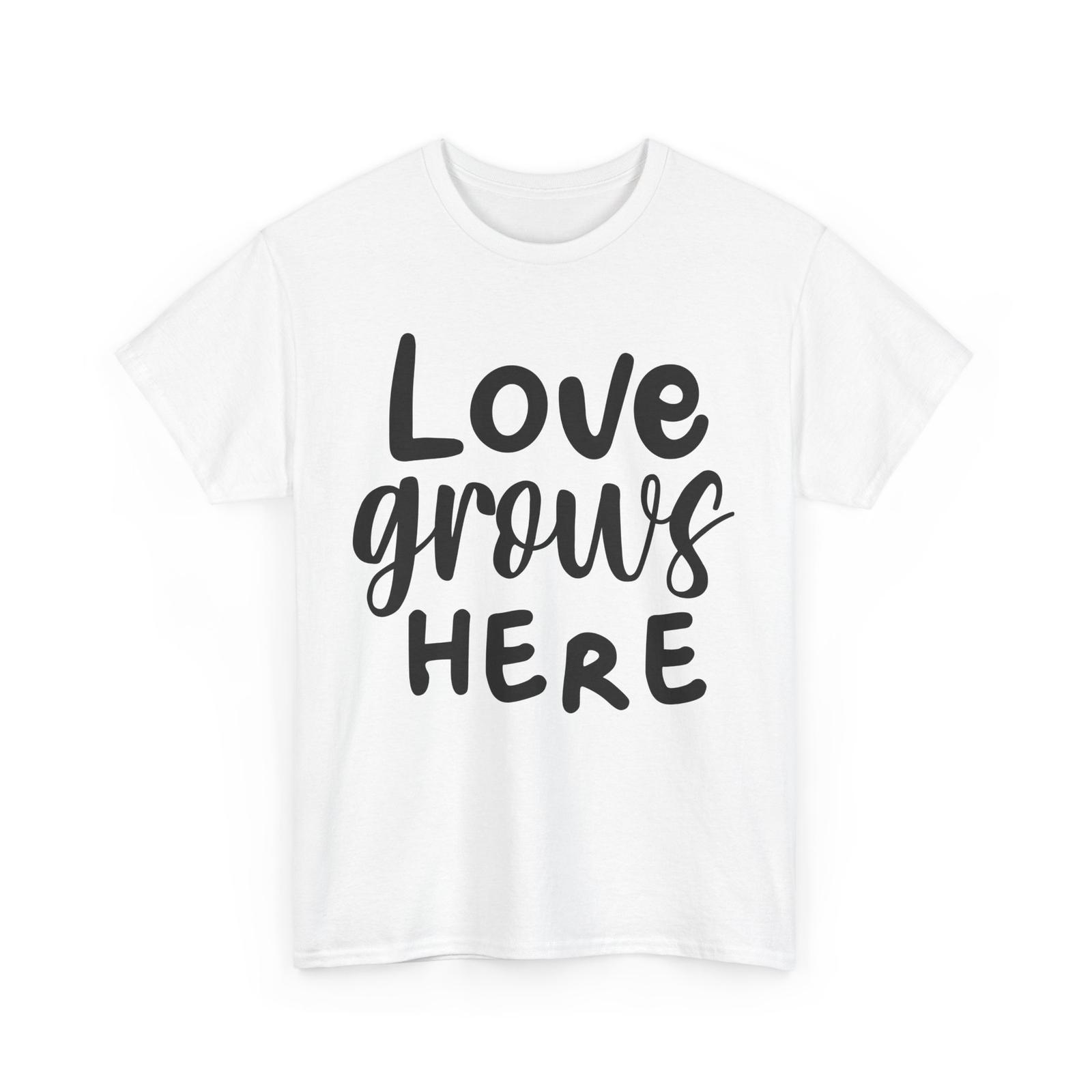 Spring Garden T-Shirt | Floral Aesthetic & Nature Inspired Tee | Love grows here Unisex T-Shirt XXXL