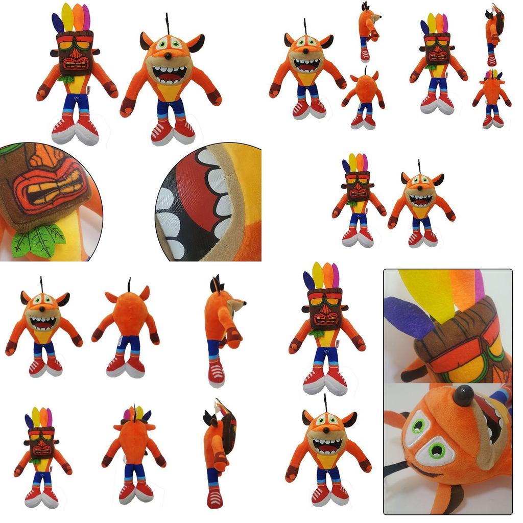 Adorable Crash Bandicoot Plush Toy Featuring Soft Plush Material Perfect For Collectors