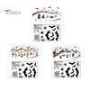 Static Cling Ghost Bat Pumpkin Stickers 2 Sheets Halloween Window Stickers, Spider Web Decals, Spooky Atmosphere Wall Decals Waterproof for