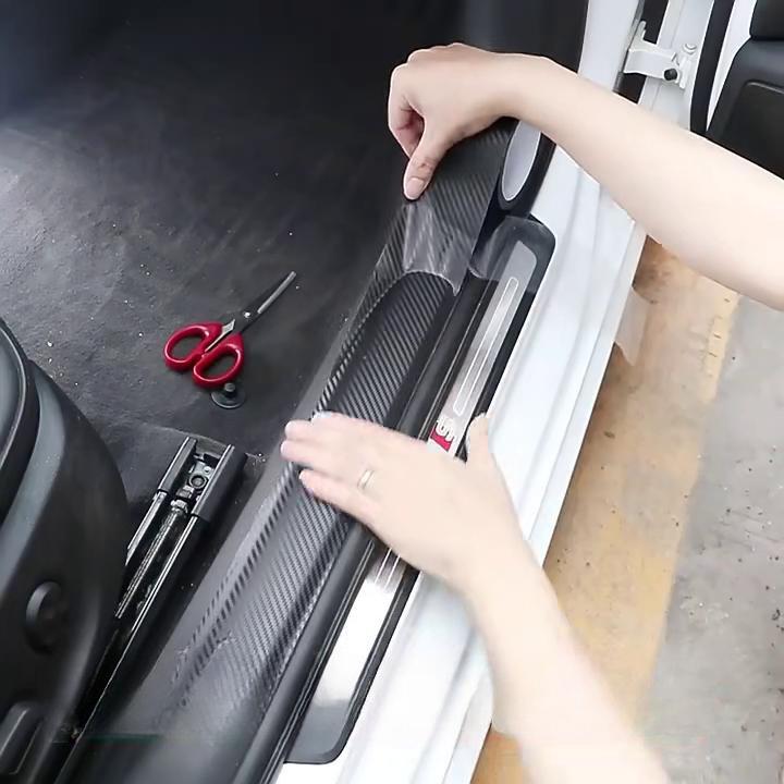 3D Carbon Fiber Sticker Black Vinyl Film DIY Car Decoration Protection Film Matte Carbon Fiber Tape Anti Scratch Waterproof