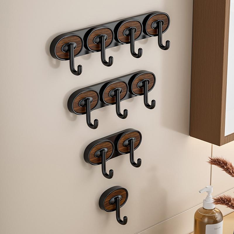 New Punch-free Oval Hook Single Hook Double Hook Triple Hook Four Hook Home Multi-function Hook Strong Hook Medieval Style