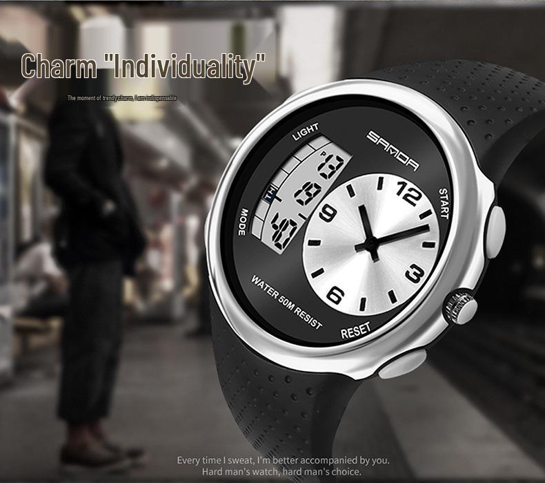 Sanda Men's Waterproof Multifunctional Luminous Sports Watch