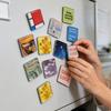 10 Piece Adhesive Acrylic Square Magnet Making Kit  Clear Refrigerator Magnet Design Set for Kitchen Cabinet Classroom