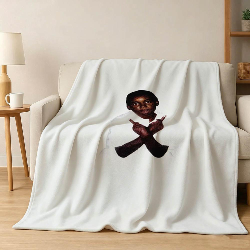 3D K-Ken Snger C-Carson Cover Xperiment Flannel Blanket Soft Throw Blanket Art For Home Decor Bedroom Bed Sofa Picnic Fans Gifts