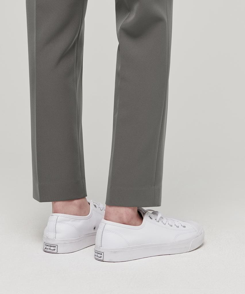 MUSINSA STANDARD WOMAN Women'S Fluid Slim Straight Slacks [Warm Gray]
