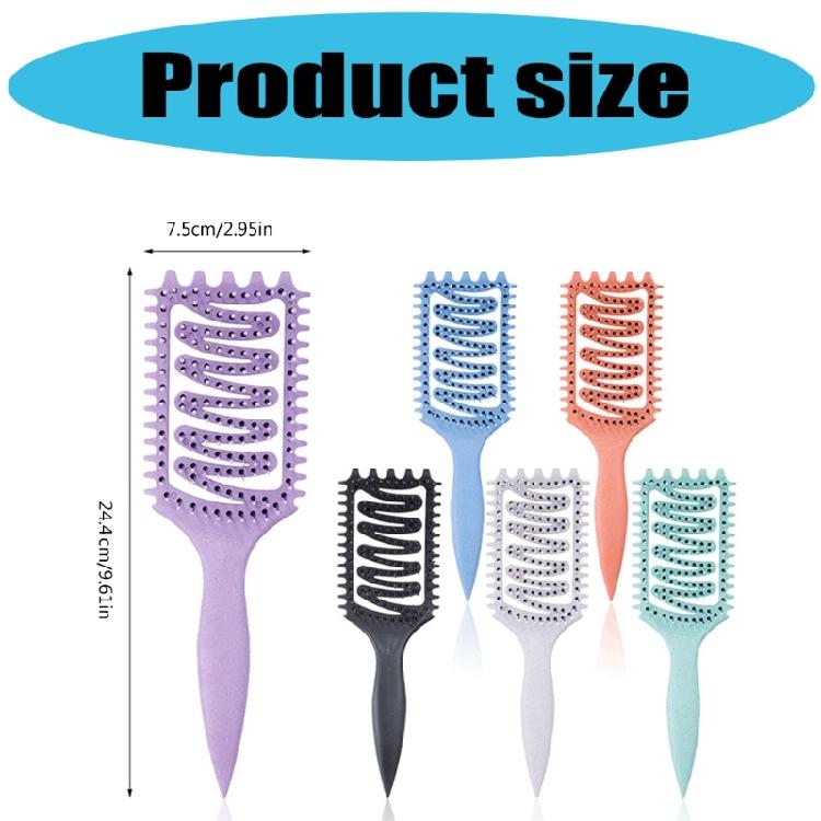 Massage Comb Hollow Out Hair Brush Detangling Brush Hair Styling Brush Curly Hair Brush Hair Comb for Dry and Wet Hair