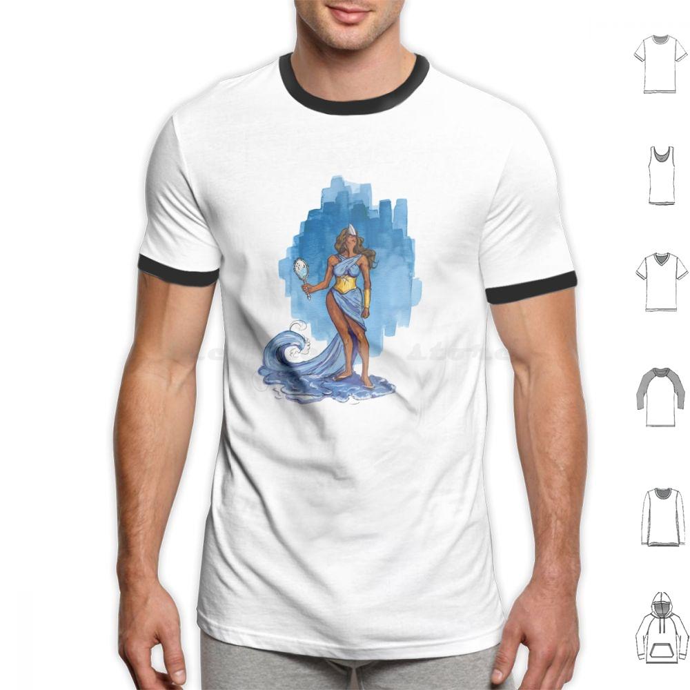 Yemanja Queen Of The Waters T Shirt 6xl Cotton Cool Tee Yemanja Iemanjá Sea Water River Ocean Blue Ioruba Candomble Orixa