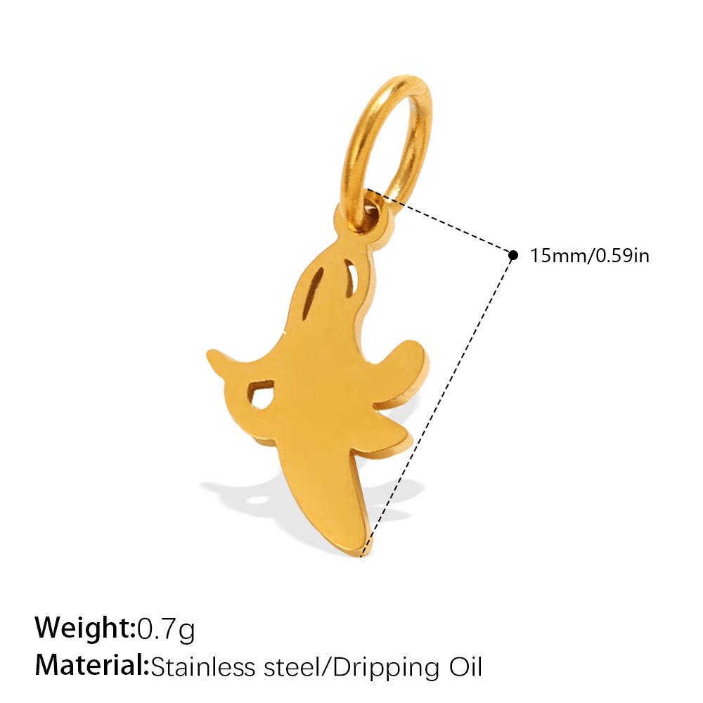 

Cute Simple Earrings Bracelet Necklace Accessories Colorful Vegetables Stainless Steel Oil Drip Diy Pendant Female