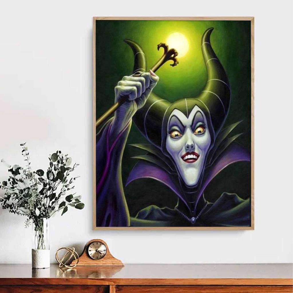 5D Diy Diamond Painting Evil Witch Full Drill Rhinestones Mosaic Embroidery Handmade Products Home Decor Gift